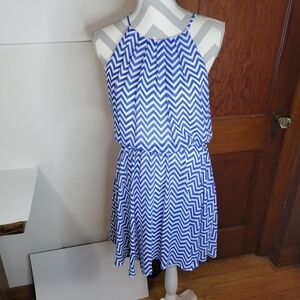 Womans Takara Short Chevron Elastic Waist Chiffon Size Med Lined